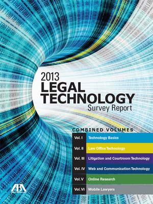 cover image of 2013 ABA Legal Technology Survey Report